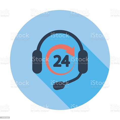 Support 24 Hours Stock Illustration Download Image Now 20 24 Years