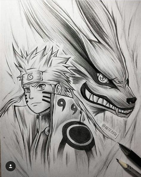 Dibujos Para Colorear De Naruto Y El Zorro De 9 Colas Dibujos Para
