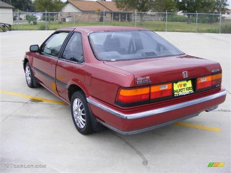 1989 Chateau Red Metallic Honda Accord Lxi Coupe 22206907 Photo 5