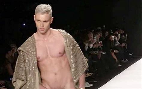 Male Model Slays The Runway In A Robe Gayety