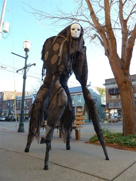 Fantastically Creepy Stilt Spirit Costume Allows The Wearer To Walk