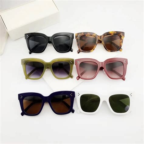 new fashion oversized square white frame sunglasses brand designer trending decoration style