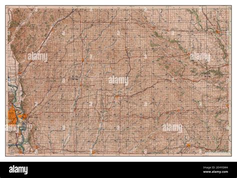 Omaha Nebraska Map 1957 1250000 United States Of America By