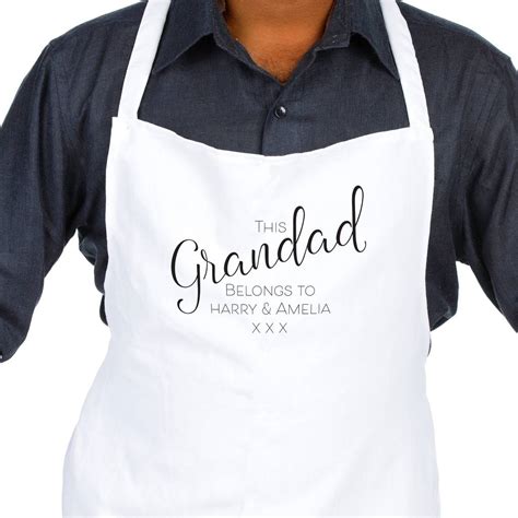 This Grandad Belongs To Personalised Apron By Chips And Sprinkles