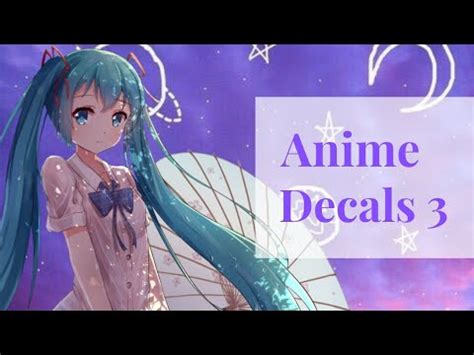 Roblox anime decal id list. ROBLOX ANIME DECALS 3 - YouTube