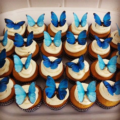 Cupcakes With Edible Butterflies Edible Butterfly Football Party Party