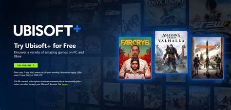 Free Ubisoft Plus Trial Now Live On Xbox Over 60 Games Included Pure