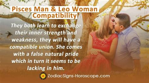 Pisces Man And Leo Woman Compatibility In Love And Intimacy