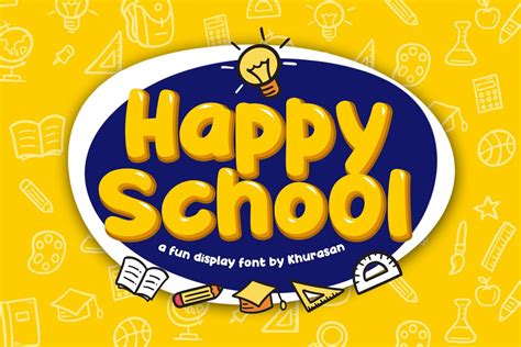 Happy School 274606 Regular Font Bundles