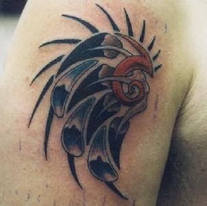 Class project for a puppet and tattooing class. The Tribal Tattoos: Tribal Owl Tattoo
