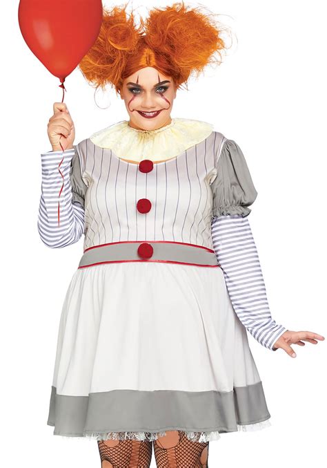 Adults Plus Size Creepy Clown Costume