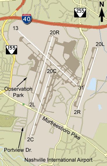 Nashville Airport Map Airport Map Nashville Airport