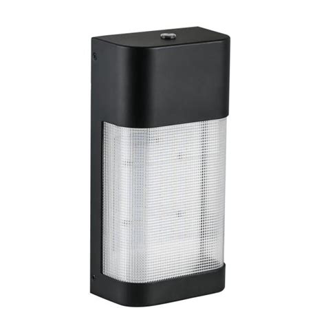 Commercial Electric 19 Watt Black Outdoor Integrated Led Classic Wall