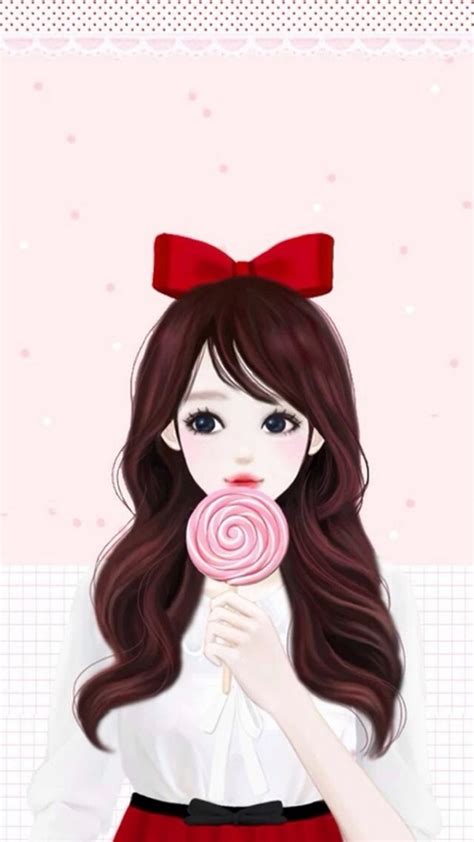 20 Cute Cartoon Girl Wallpapers For Iphone