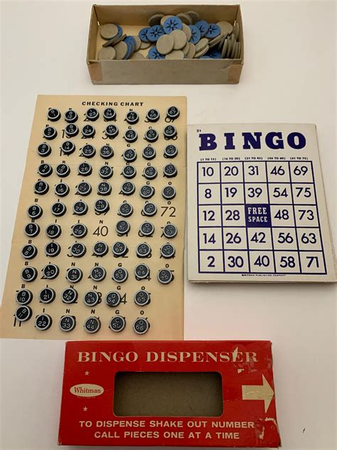 Vintage Whitman Bingo Game Retro Games Game Room Decor Bar Etsy