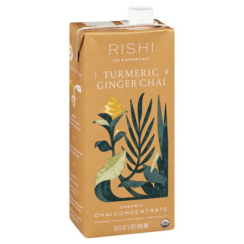 Rishi Chai Concentrate Organic Turmeric Ginger