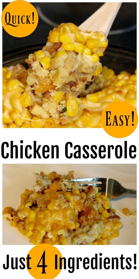 Quick And Easy 4 Ingredient Chicken Casserole Emily Reviews