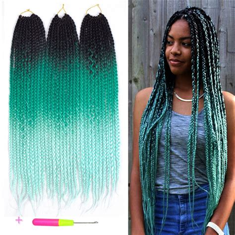 Box Braids Crochet Hair Extensions 100gpcs Kanekalon