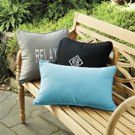 Design and create custom monogrammed pillows for any style furniture or space with ballard designs! Monogrammed Outdoor Throw Pillow | Ballard Designs