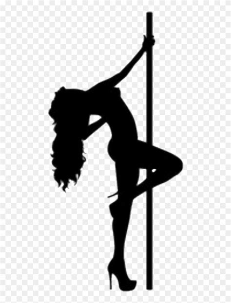 Cartoon Sexy Lady Girl Woman Svg Pole Dancer Silhouette Hd Png