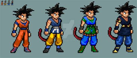 Goku New Jus Sprites By Yurestu On Deviantart