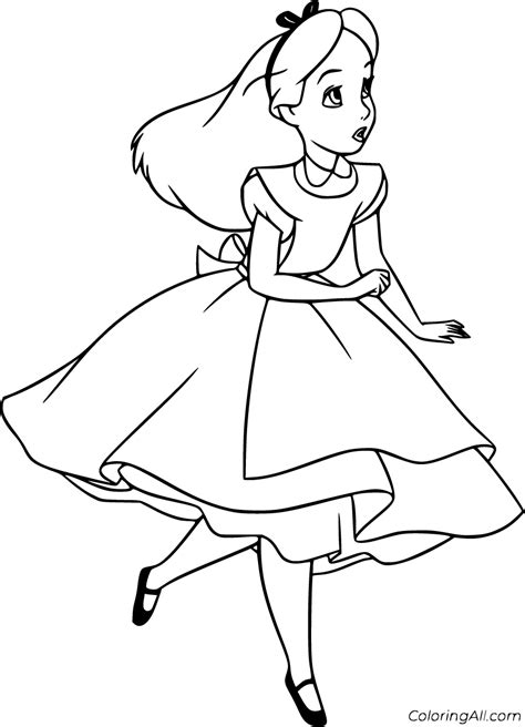 Alice In Wonderland Coloring Pages 71 Free Printables ColoringAll