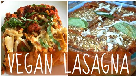 Cheesy Veggie Lasagna Easy Vegan Recipe W Sarahs Vegan Kitchen