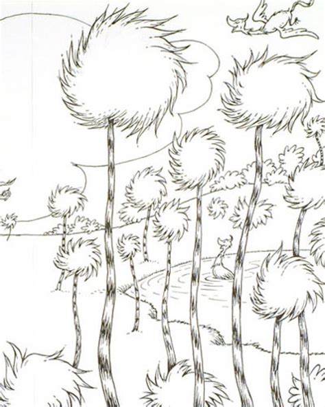 45 best ideas for coloring | Truffula Tree Printable