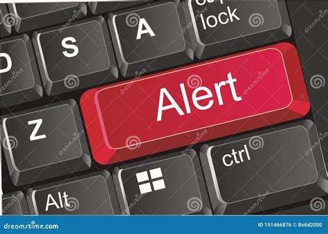 It S Alert Button Stock Illustration Illustration Of Technologies