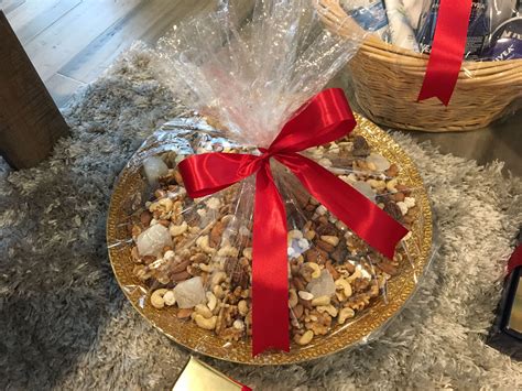 A little gifting in life on those happy moments recreates memories. Dry Fruit Thali | Fruit basket gift, Engagement gift ...
