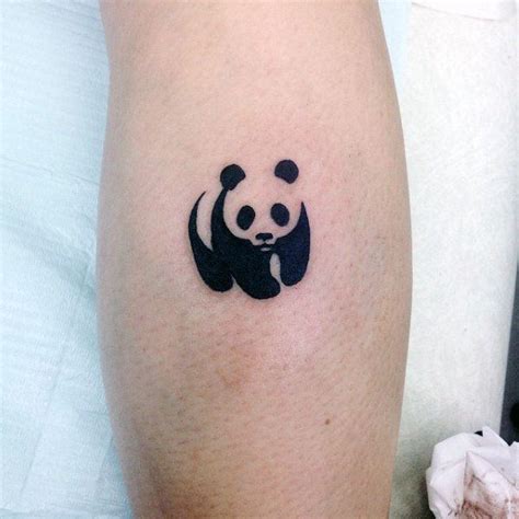 Small Simple Mens Universal Panda Symbol Tattoo Panda Tattoo Panda