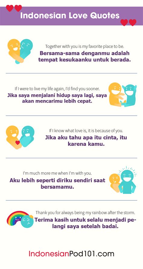 Enjoy our love and acceptance quotes collection. Learn Indonesian Blog by IndonesianPod101.com