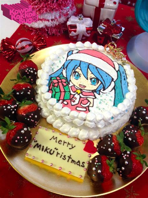 Hatsune Miku | Anime cake, Christmas cake, Cake recipes