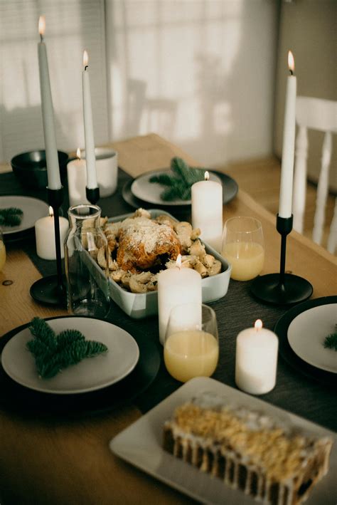 Christmas Dinner On Table · Free Stock Photo