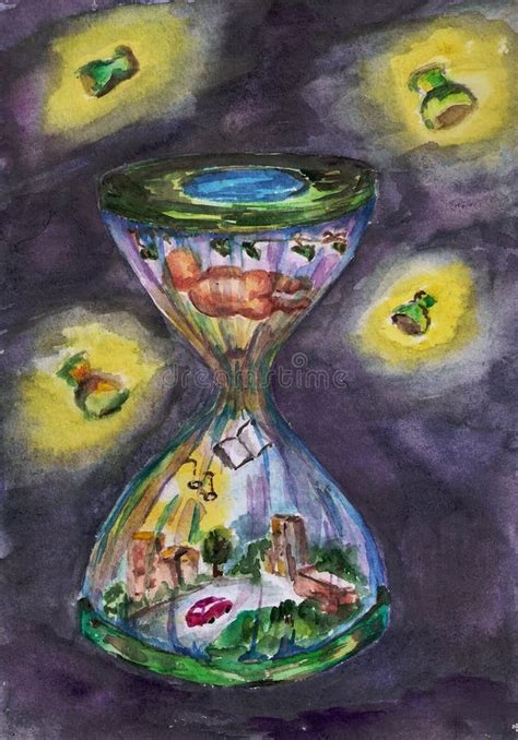 Hours Of A Moment Of Lifehourglass In Time Of Changebirth Of Life