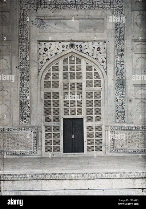 Agra India Puerta del Taj Mahal Personalidad Arte Hábitat
