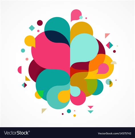 Colorful Abstract Background Poster With Splash Vector Image
