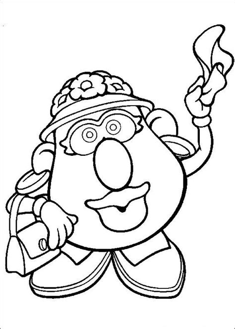 Kids ages 2 and up can have a spudtastic time when they mix and mash the pieces to style mr. 57 coloring pages of Mr. Potato Head | Toy story coloring pages, Disney coloring pages, Coloring ...