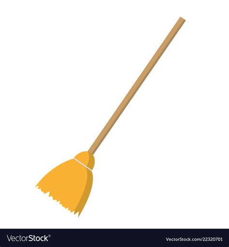 Broom Isolated Icon Royalty Free Vector Image Vectorstock
