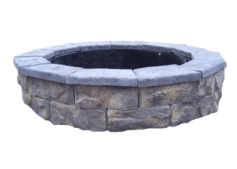 Fire pit kits add a great focal point to your outdoor landscape. Natural Concrete Products Co Fossill Stone Fire Pit Kit | eBay