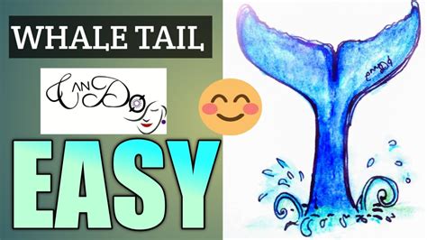 Drawing A Whale Tail Step By Step For Beginners Easy Whale Tail