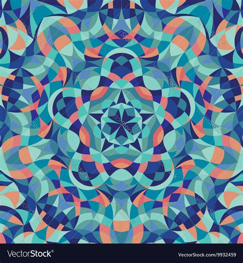 Kaleidoscope Geometric Colorful Pattern Abstract Vector Image