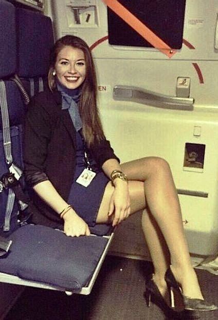 Beautiful Legs Flight Attendant Fashion Sexy Flight Attendant Sexy