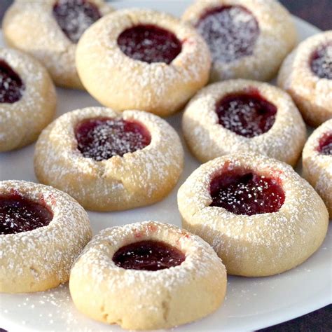 Raspberry Jam Cookies Classic Thumbprint Food Meanderings