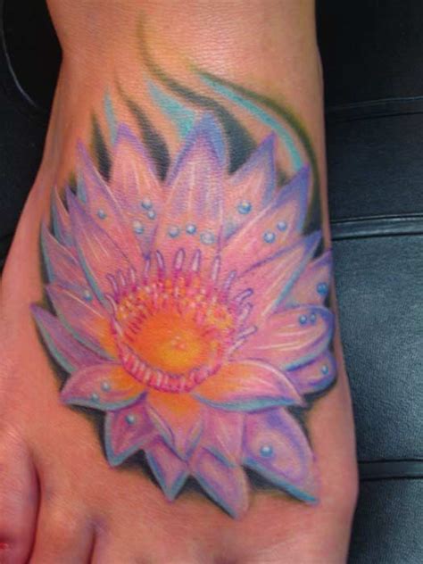 Lotus Foot Tattoo By Phil Robertson Tattoos