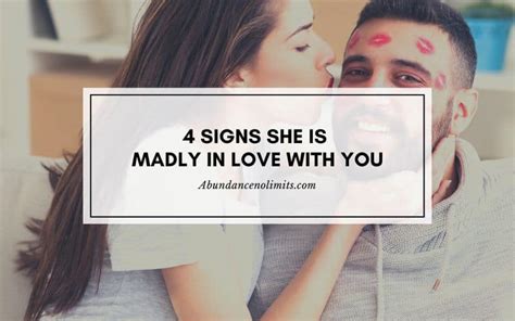 4 signs she is madly in love with you