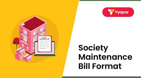 Society Maintenance Bill Format Free Download