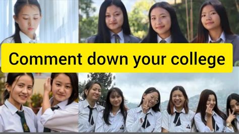 beautiful college girls of nagaland in uniforms college collegelife girl northeast youtube