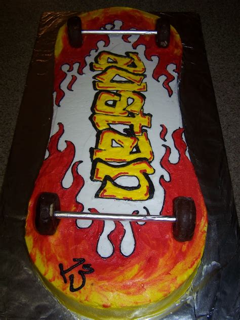 Creative Cakes N More Skateboard Cake