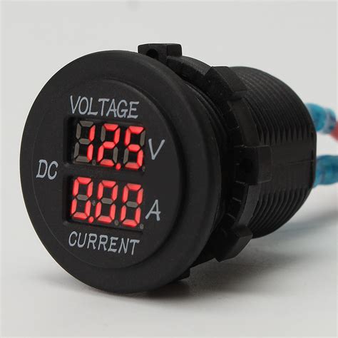 Car Dc 12v 24v Voltmeter Ammeter Led Display Digital Voltage Meter